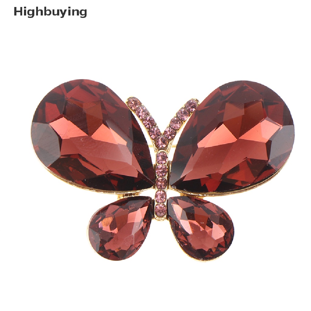 Hbid Bros / Pin Butterfly Kristal Casual Untuk Wanita