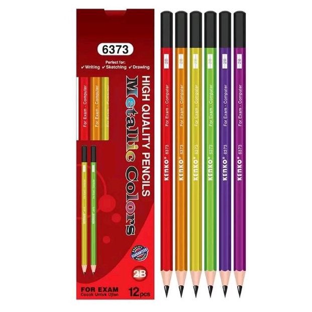 

(12 pcs) Pensil 2B KENKO Original Alat Tulis Murah Grosir