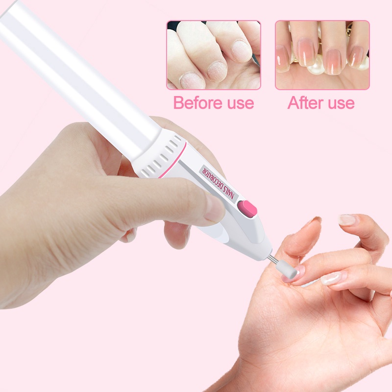 Set Alat Kikir Kuku Elektrik Kombinasi 5 in 1 Portable Untuk Manicure