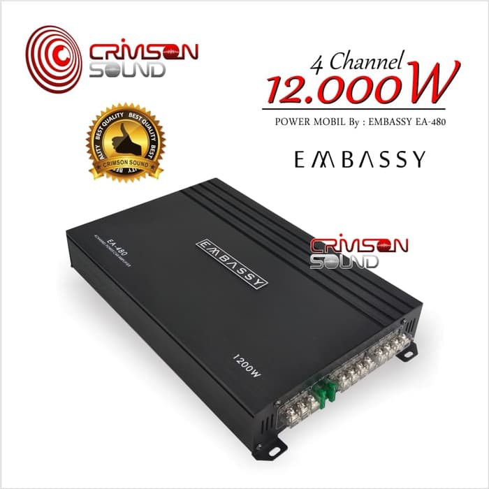 TOP BGT  Embassy EA-480 4 channel power amplifier KJ08