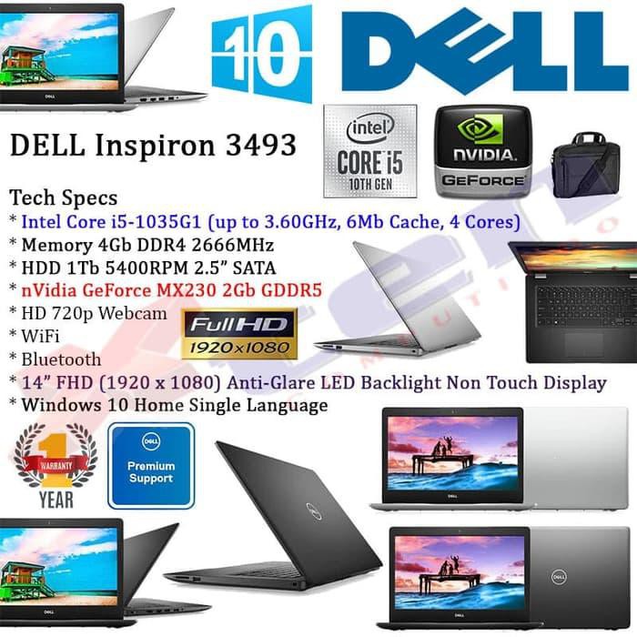 LP125 DELL Inspiron 3493 - Core i5-1035G1 4Gb 1Tb MX230 2Gb 14 FHD Win 10