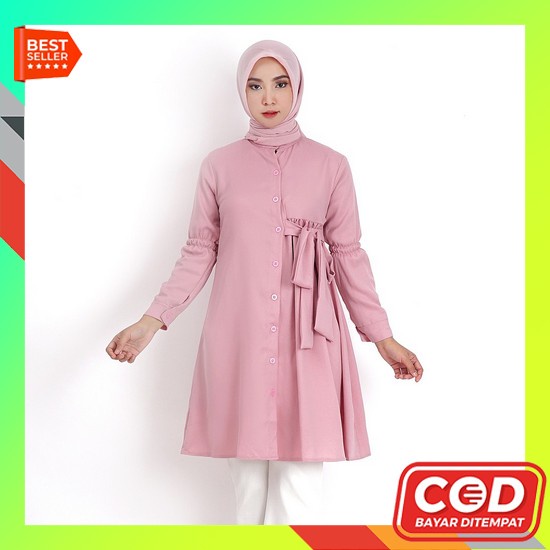 Tunik Kaos Combed Halus Nyaman Dipakai Original. Zolaqu Kaos Tunik Import Atasan Tunik Wanita Hijab 