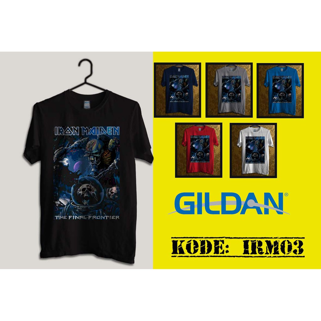 kaos iron maiden original gildan irm03