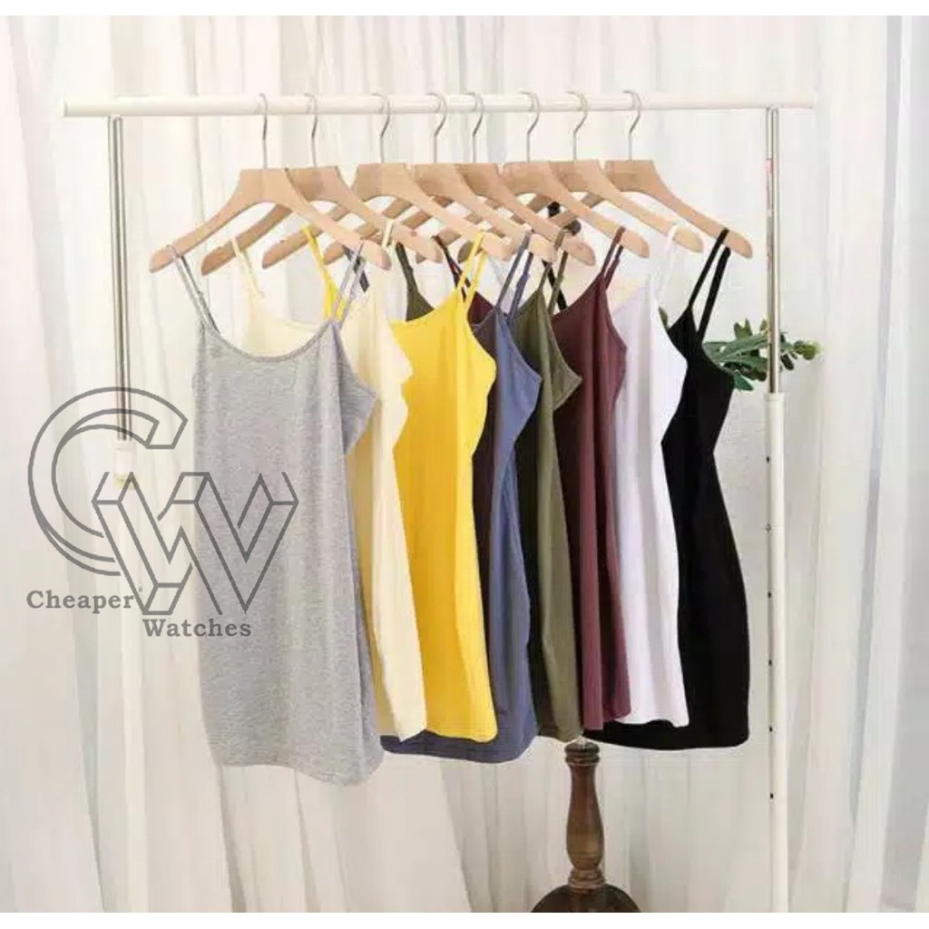 Cheaper-Baju Tanktop Tali Kecil AllSize Dalaman Wanita Baju Kaos Termurah