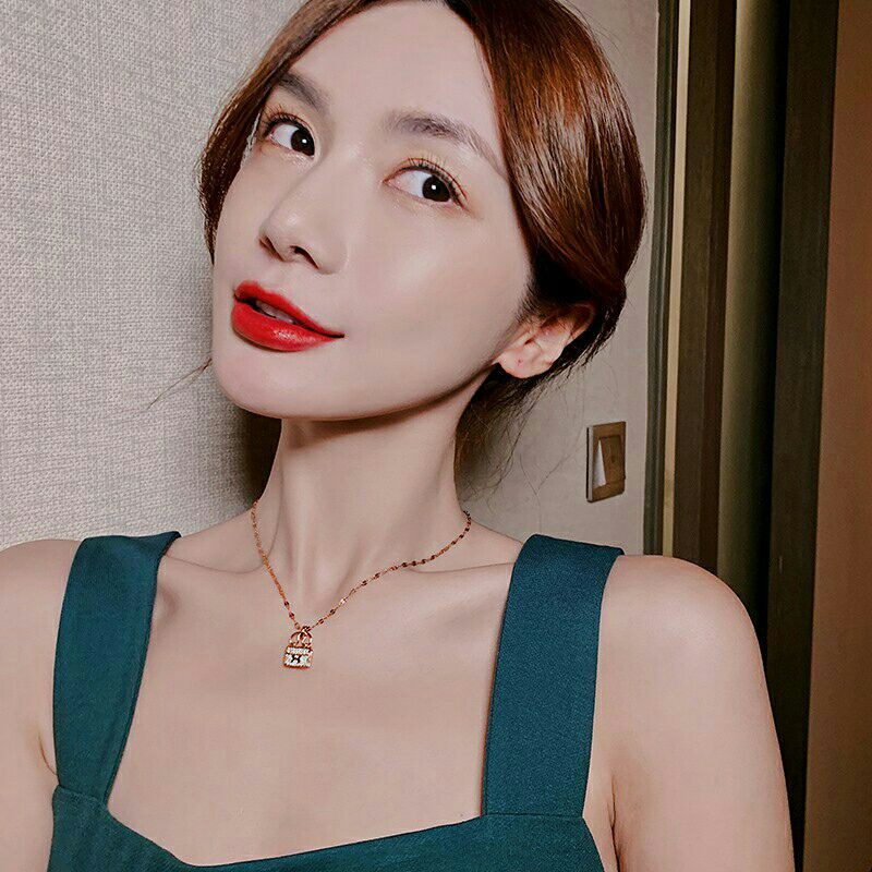 GG Kalung Kekinian Liontin Tas H Titanium#KL-212