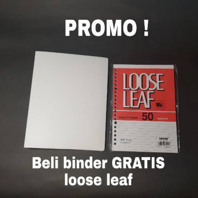 

Joyko binder note A5 (M-507) + Joyko Loose Leaf A5 isi 50 lbr (garis)