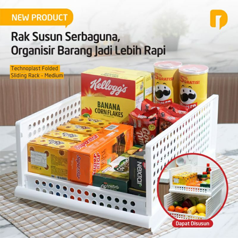 Rak Susun Sliding Serbaguna | Rak folded sliding rack