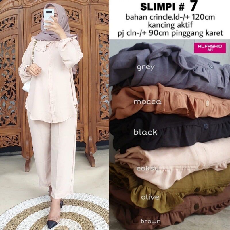 Slimpi set _ setelan wanita _ setelan terpopuler