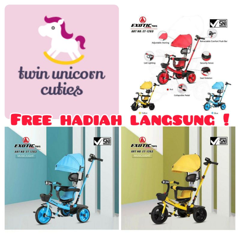 sepeda stroller exotic ET 1263