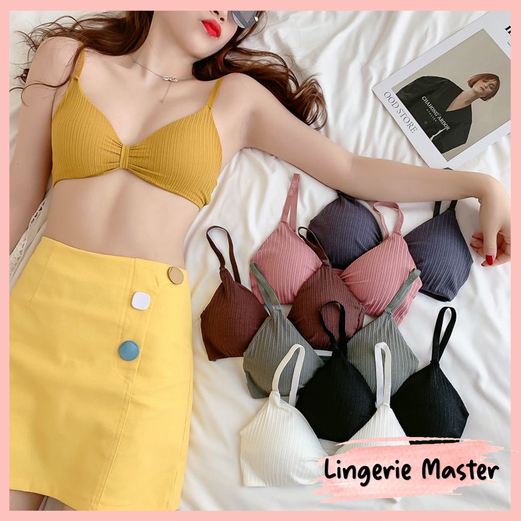 [ LINGERIE MASTER ] - (B-4) Sport bra BH BRA FASHION WANITA BAHAN HALUS BRA TANPA KAWAT LINGERIE MURAH SEXY IMPORT