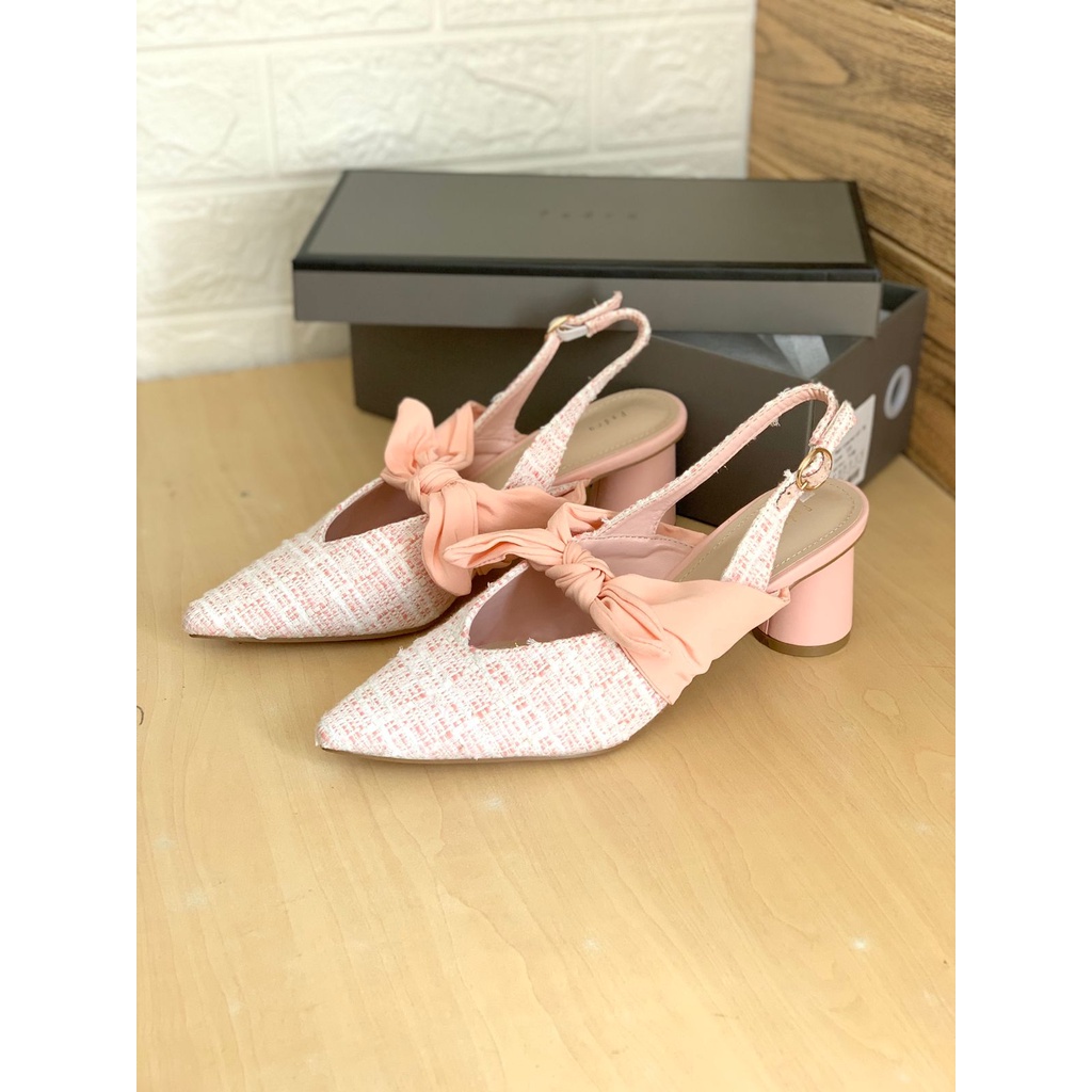 [7.7 Boombastis Sale⚡] - SEPATU WANITA PS100 PDR SLINGBACK HEELS PREMIUM IMPORT