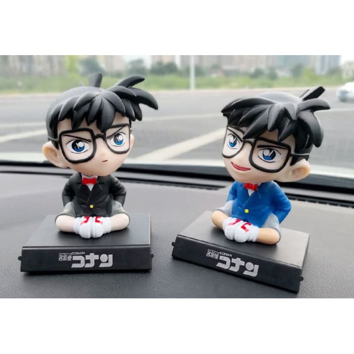 Boneka Figure Miniatur Pajangan Mobil Stand DETEKTIF CONAN Goyang Kepala Shacking Head Toy