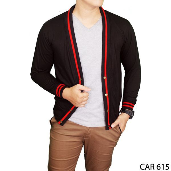 Cardigan Pria Polos / Banyak Warna dan Ukuran (COMB)