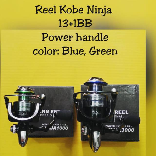 Reel murah power handle kobe ninja 1000, 3000