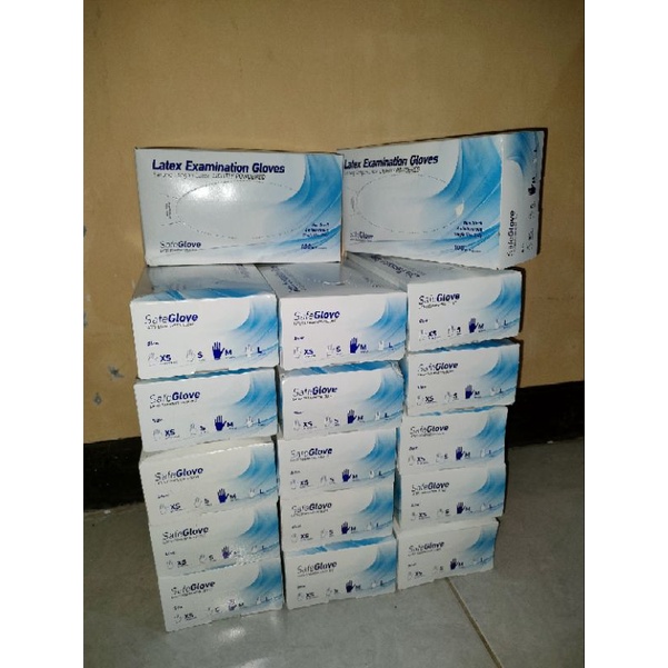 handscoon Latex Examination Gloves