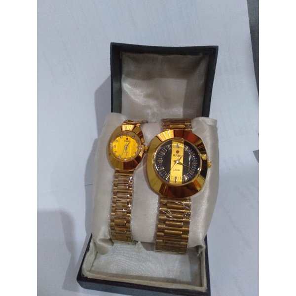 Jam Tangan Couple Gold Merk Rado