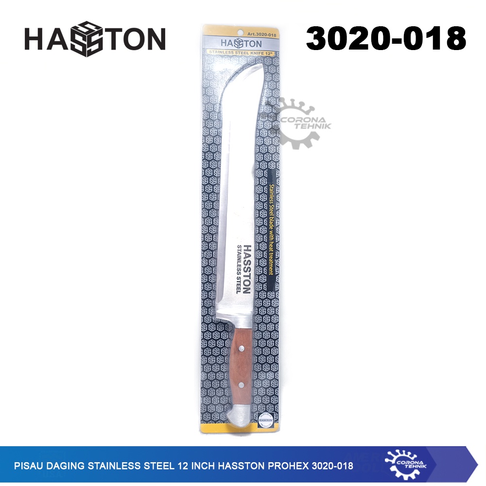 Hasston Prohex 3020-018 - Pisau Daging Stainless Steel 12 Inch