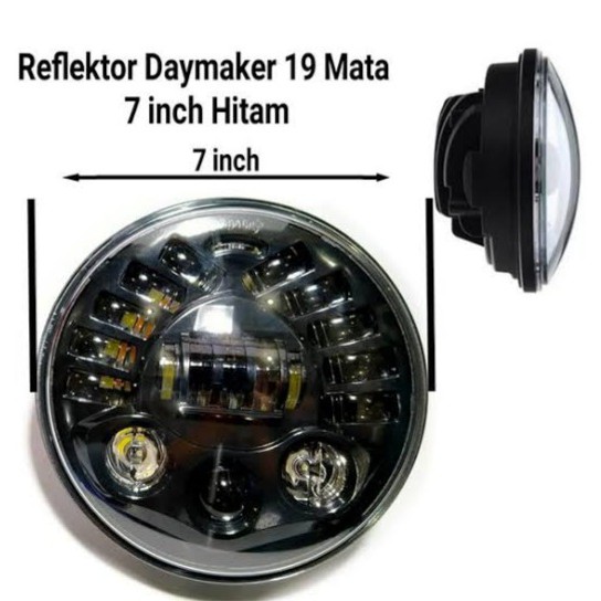 Lampu Daymaker 16 Led 5,75in - 19 Led 7in cb vixion ninja tiger megapro GL