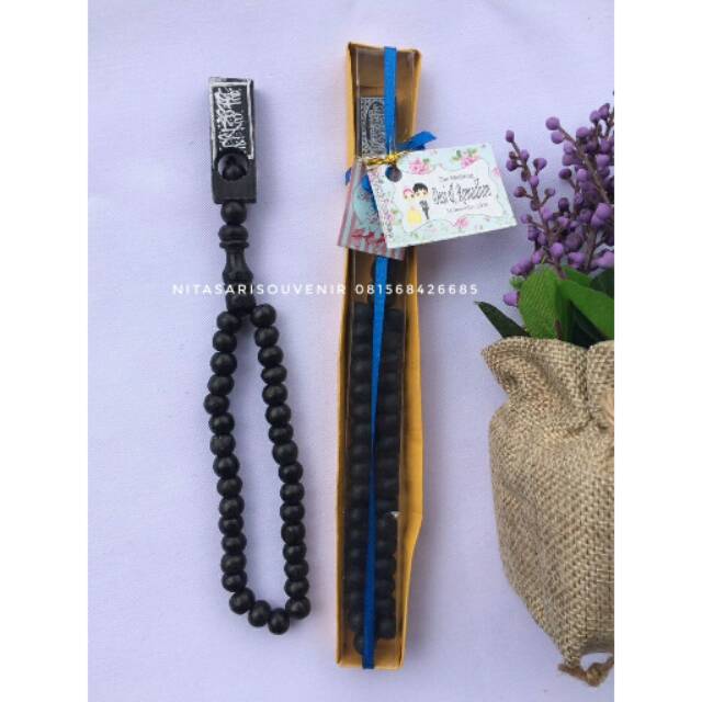 Tasbih kayu box panjang