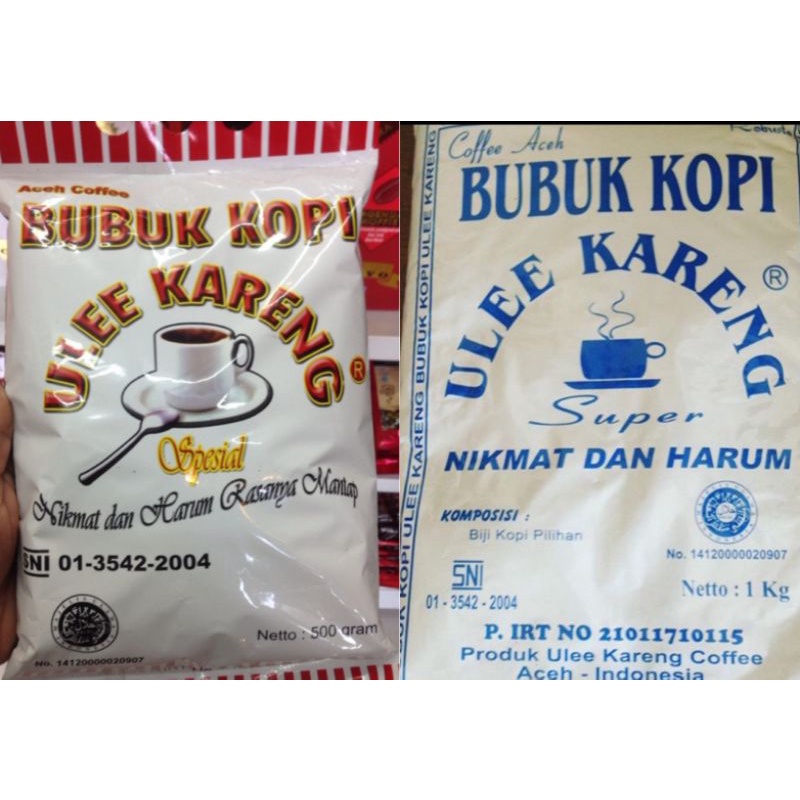 

Bubuk Kopi Ulee Kareng Super dan Spesial 500 gr ( Bubuk kasar / Halus )