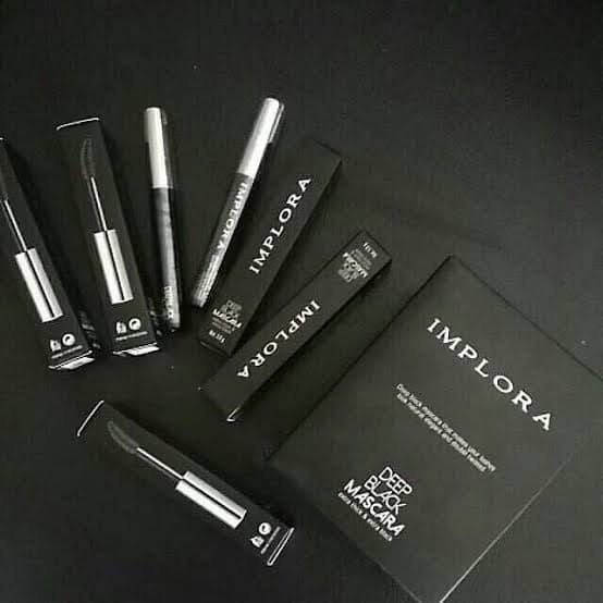mascara implora waterproof -  maskara implora original - maskara implora deep black -  mascara implo