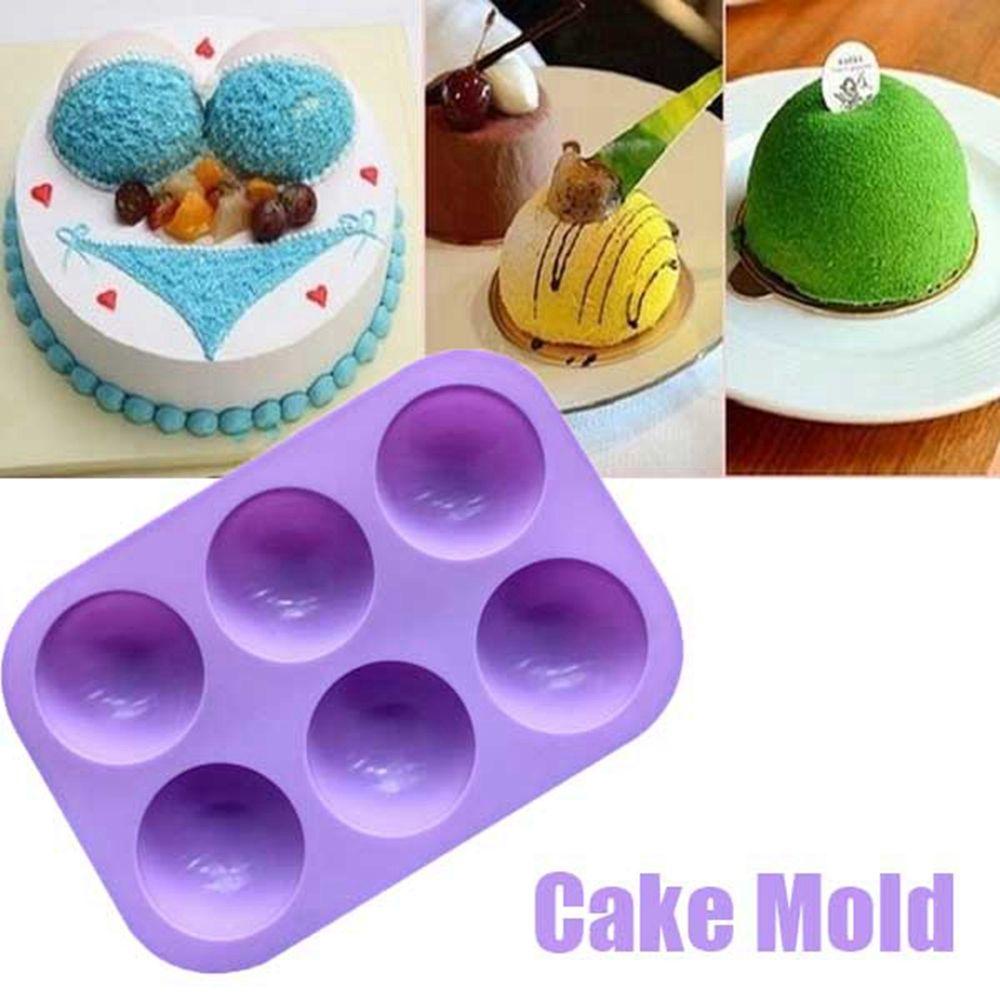 [Elegan] Cetakan Kue Nampan Dapur Alat Kue Bentuk Hemisphere Bulat Dekorasi Hiasan Kue