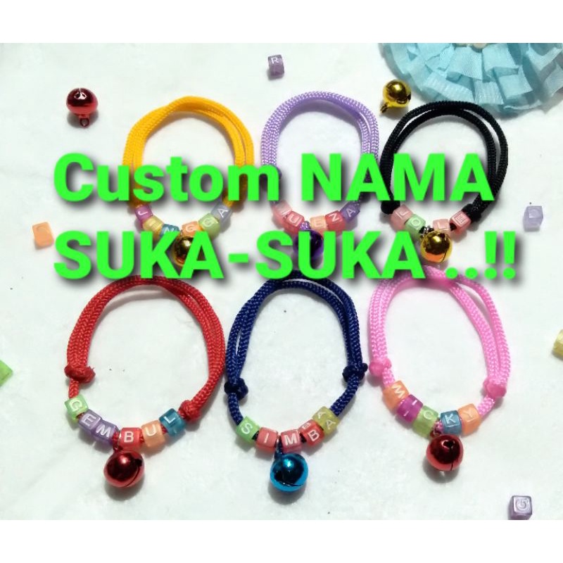 KALUNG KUCING NAMA, KALUNG KUCING CUSTOM NAMA ....