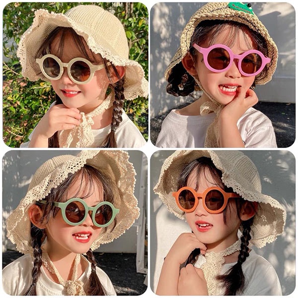 Kacamata Anak Fashion Kekinian / Kacamata Anak Perempuan Cowok Lucu Korea Bulat / Kids  Eyeglasses Cute Import /  TV-8