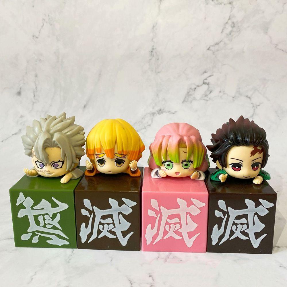 Quinton Demon Slayer Anime PVC Agatsuma Zenitsu Kamado Tanjirou Iguro Obanai Uzui Tengen Action Figure