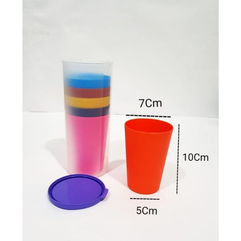 Cangkir Plastik Travel Set 7 In 1 - Travel Cup Plastik