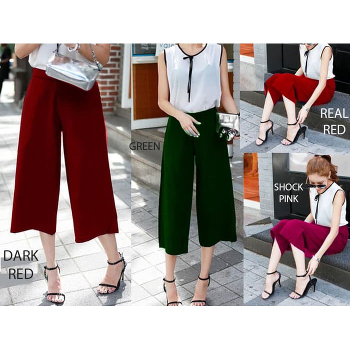 Dijual Midi Kulot Pants   Celana Midi Kulot terlaris