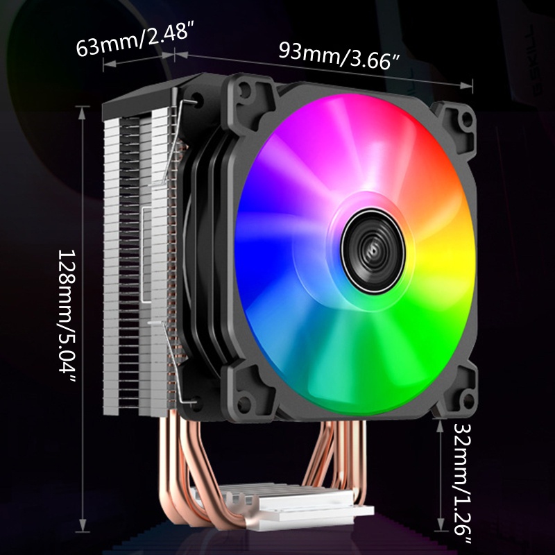 Bt CR1300 3pipa Panas Tower 9cm 4pin PC Komputer Pendingin CPU Cooler Fan RGB 12V PWM Radiator Heatsink Untuk AMD/Lga151