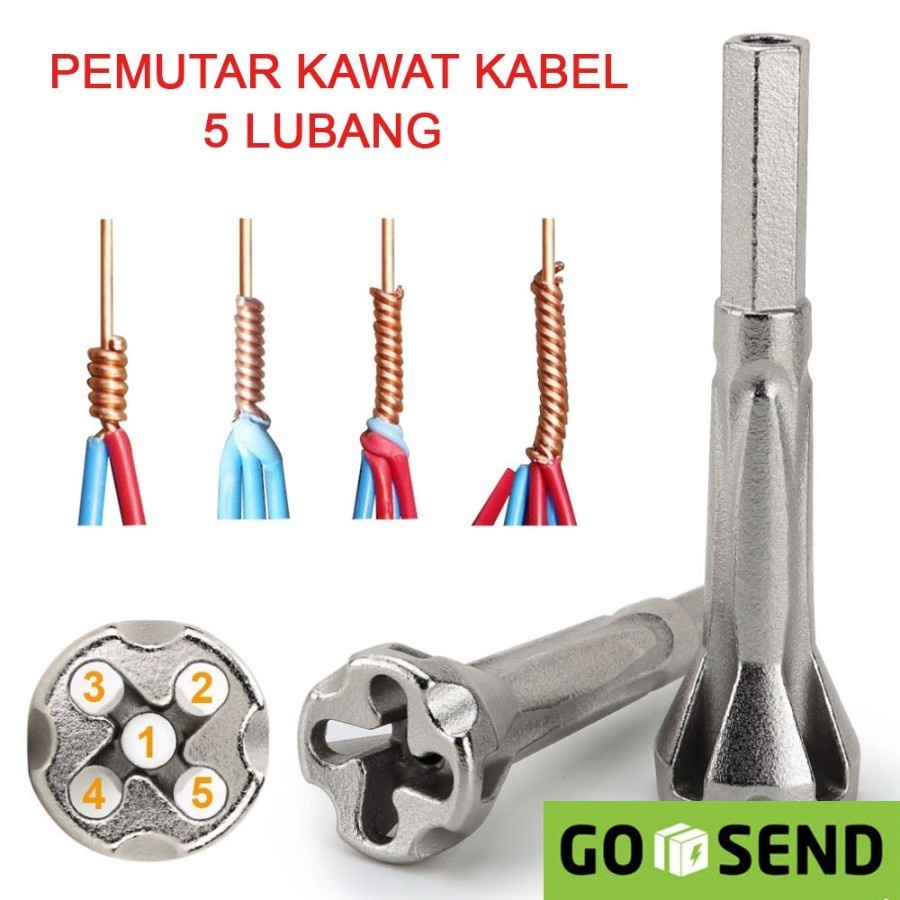 Alat Pemutar Penyambung Kabel Listrik Twisting Tools Wire 5 Lubang TH