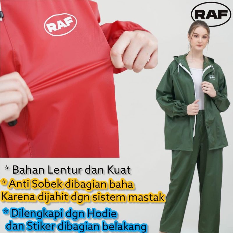 RAINCOAT !! JAS HUJAN MANTOL BY RAF BAHAN PVC.0.25 BEST CUALITY ANTI REMBES