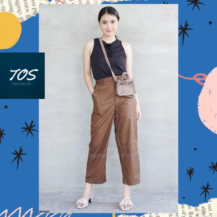 Celana Wanita Katun Twill Nona