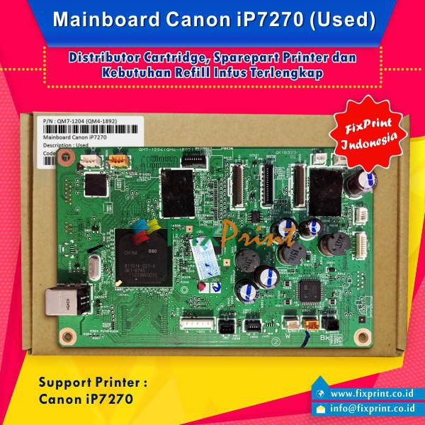 Original Mainboard Printer Canon iP7270 iP-7270 Logic Board IP 7270 Motherboard ip7270