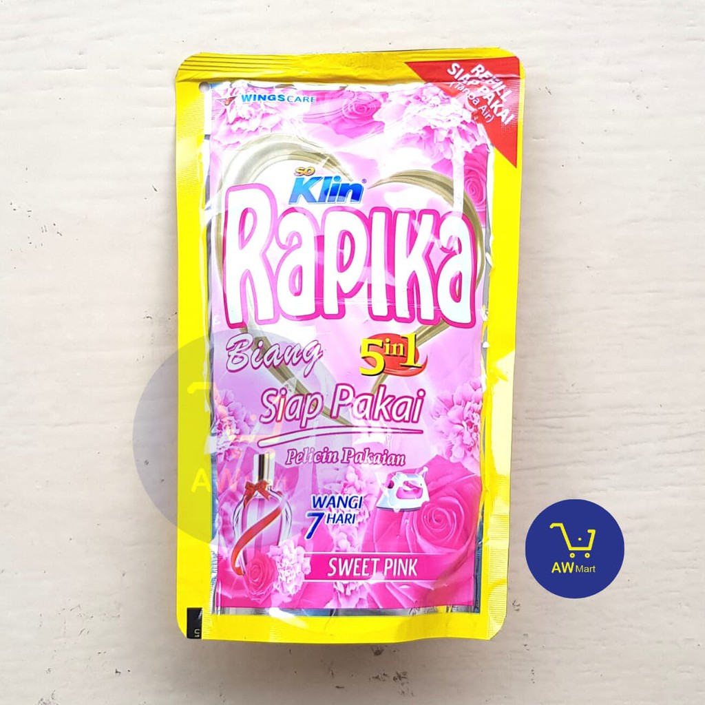 SOKLIN RAPIKA BIANG 5 IN 1 250ML - PELICIN , PELEMBUT &amp; PEWANGI PAKAIAN (DARI PABRIK LANGSUNG)