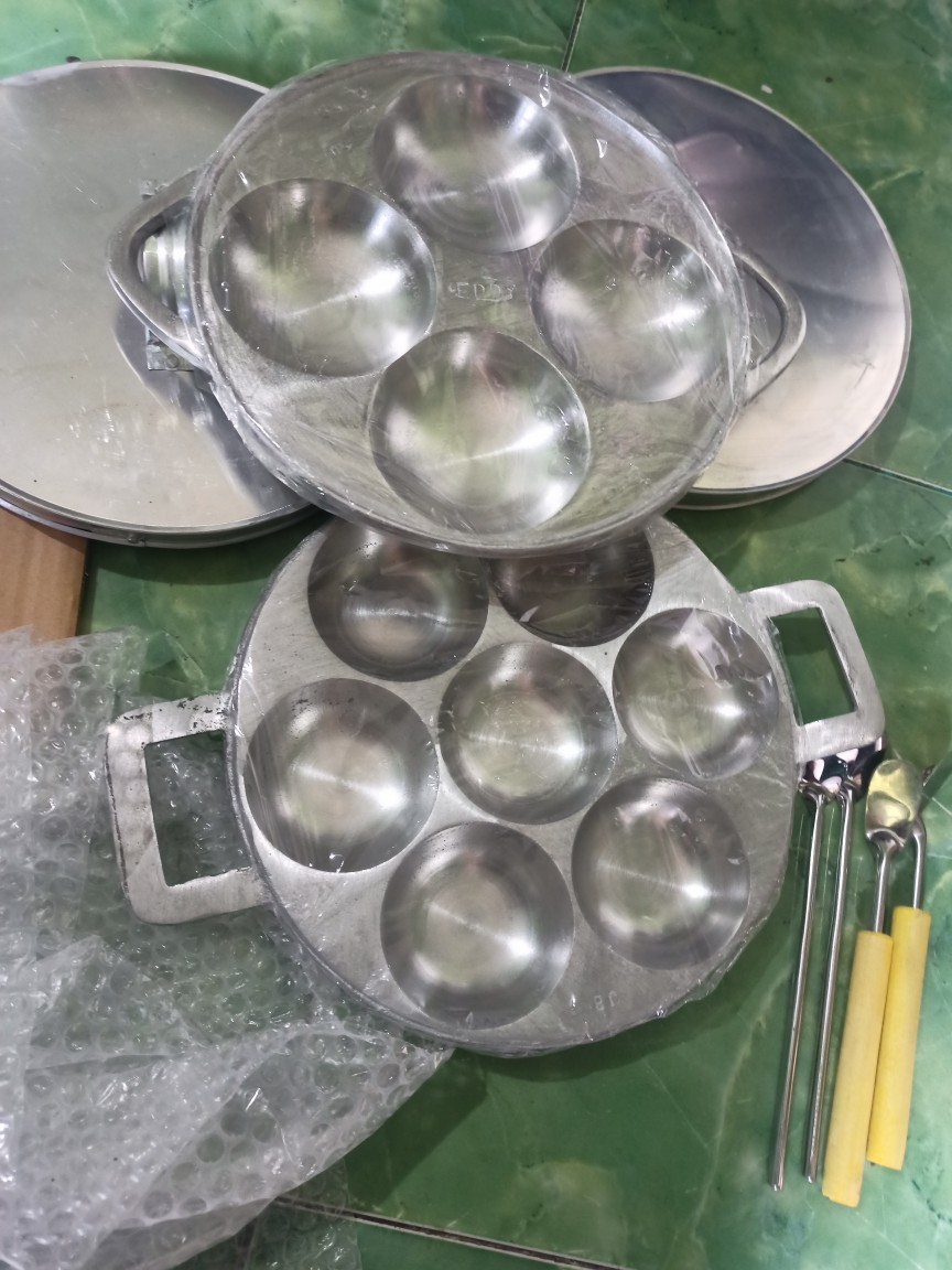 Cetakan Kue Karabikang Jb Super Tebal - Kue Serabi - Kue Bika Ambon + Free Tutup & Sutil