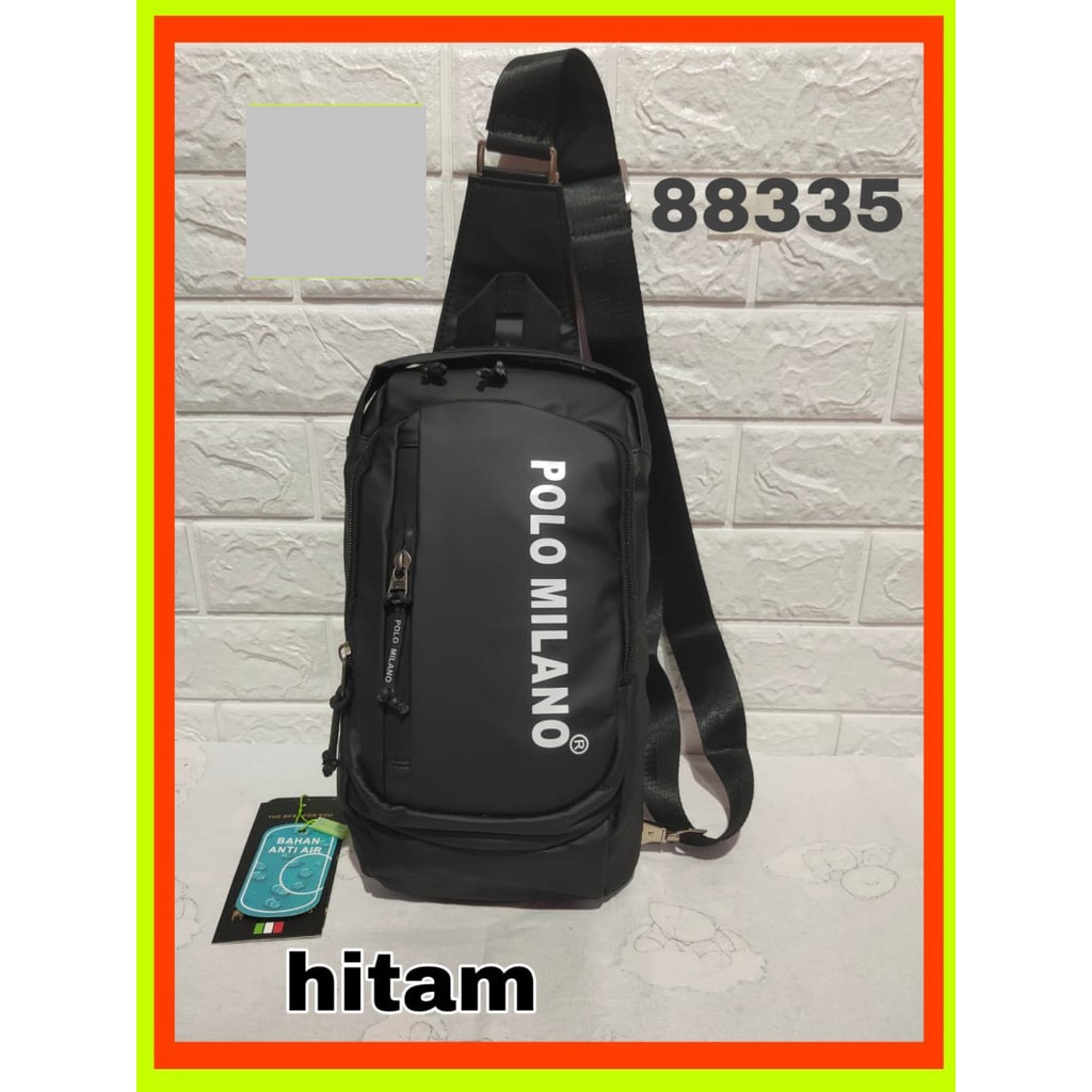 WAISTBAG POLO MILANO 88335 Tas SELEMPANG KEKINIAN FITUR CANGGIH MURAH IMPORT