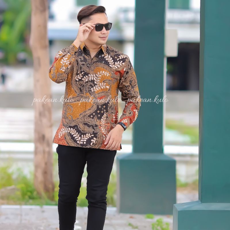 Batik Premium Pria Slimfit 01 || Motif Dirgantara