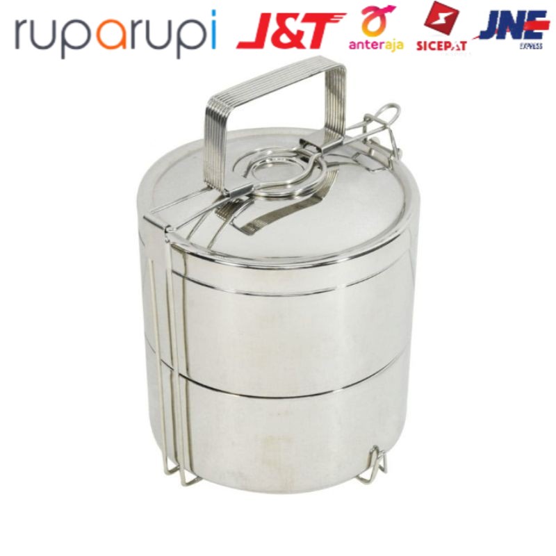 Delicia Rantang Makanan 2 Susun Stainless Steel