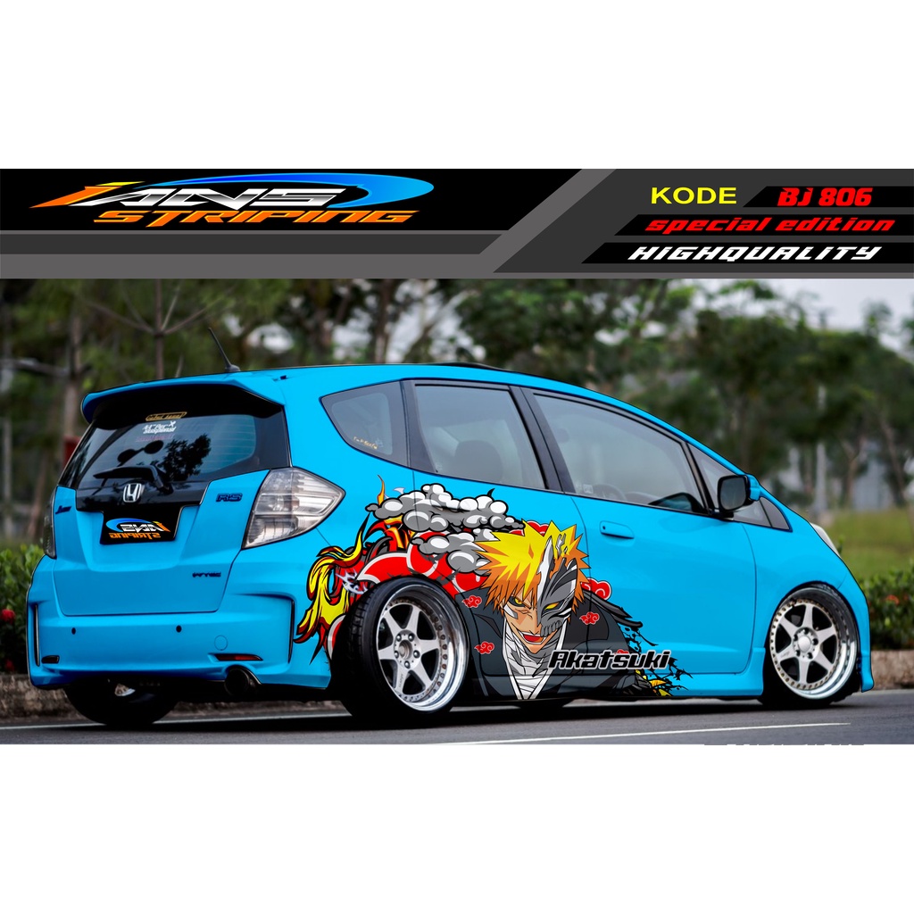 VARIASI STICKER MOBIL HONDA BRIO / JAZZ RS / MOBILIO / AGYA / YARIS / ATOS / STICKER MOBIL