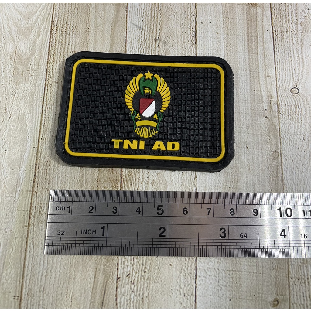 Patch TNI AD Ekapaksi (Hitam)- Patch Velcro TNI AD - Prepetan TNI AD Ekapaksi - Velcro Karet