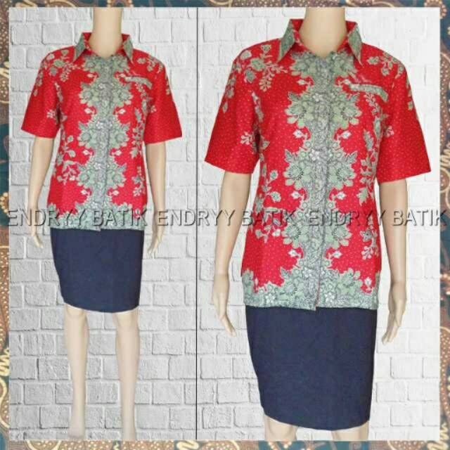 Blus melati merah