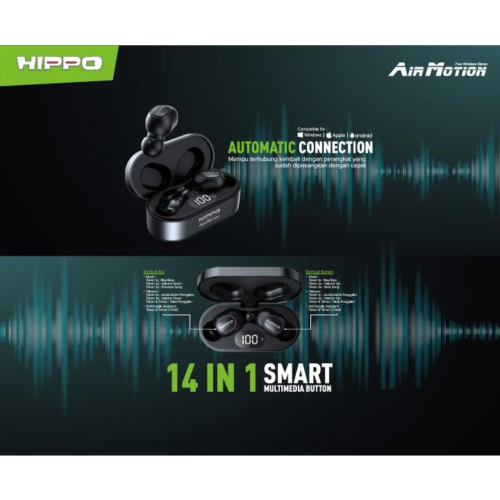 HEADSET HIPPO TWS AIRMOTION