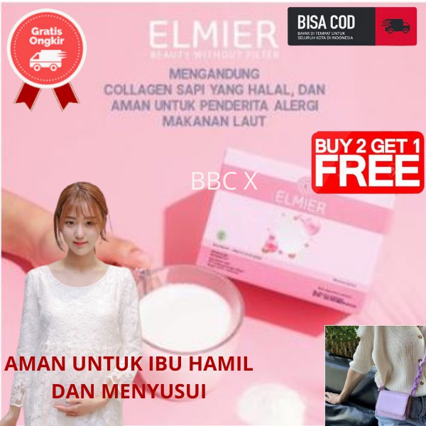 Elmier Beli 3 Gratis 1 Collagen Drink Minuman Kolagen Colagen Official Asli Reseller Grosir Welcome 