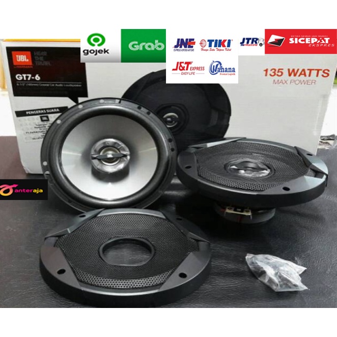 Speaker Coaxial 2way 6.5" JBL GT7 - 6 / 1set Audio Mobil 135W Max power