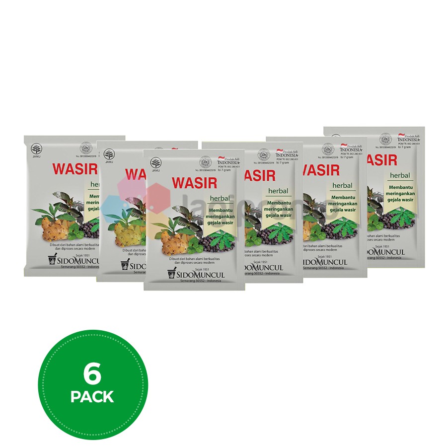 

Sido Muncul Jamu Wasir 10 Sachet Obat Wasir Ambeien Alami - 6 Pack