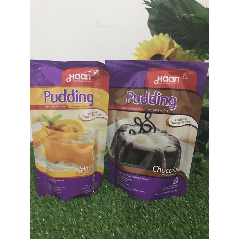 

Haan Pudding premix instant praktis 145gr