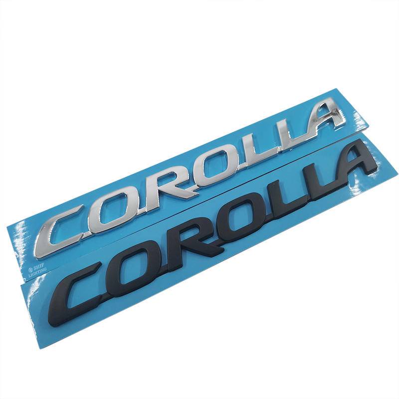 1 X ABS COROLLA Letter Logo Auto Car Rear Emblem Badge Sticker Decal Replacement For Toyota COROLLA